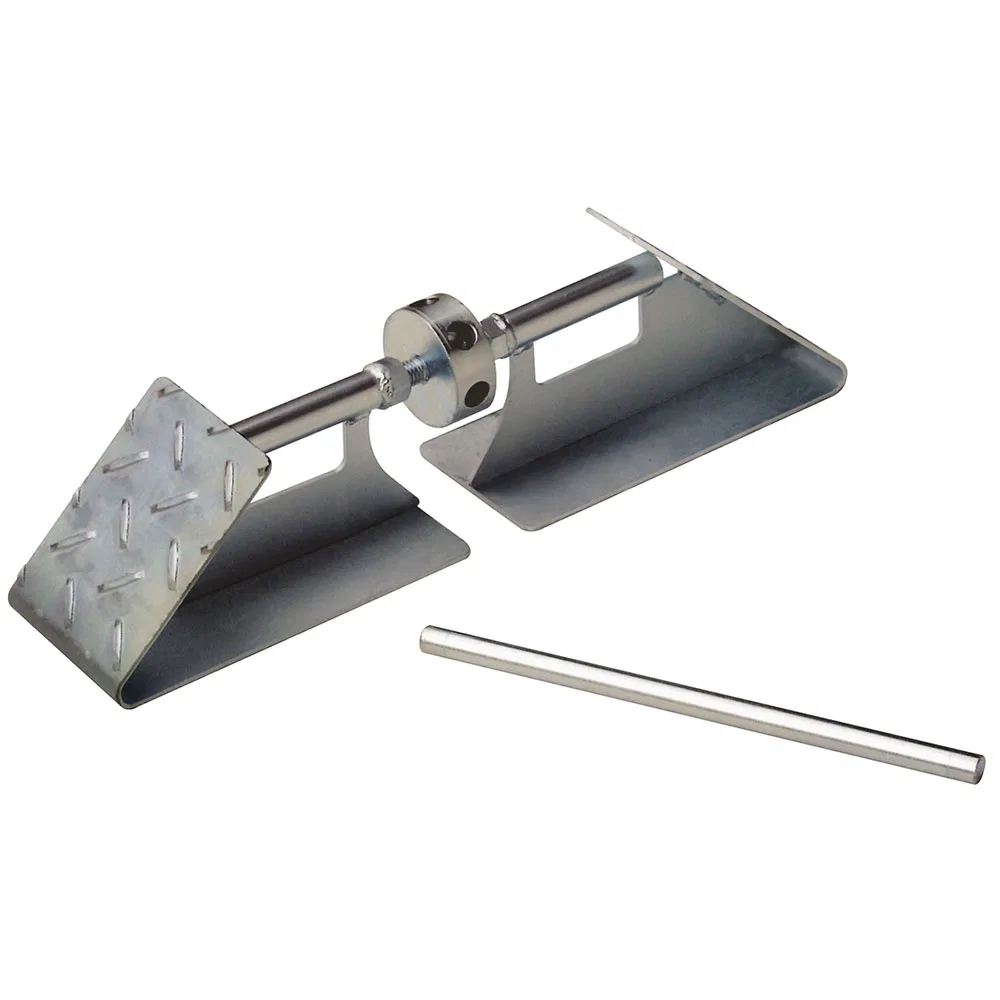 28000A – BAL NORCO Wheel Chock, Placed On The Ground Between Tires Standard Tire Lock Silver Extends From 15-1/4 Inch...